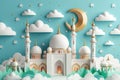 3d style flat design Ramadan kareem1 Royalty Free Stock Photo