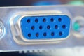D-Sub socket Royalty Free Stock Photo