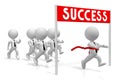 3D success concept Royalty Free Stock Photo