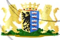 3D Sudwest-Fryslan coat of arms Friesland, Netherlands.