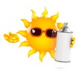 3d Sun spray