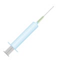 3D syringe icon.