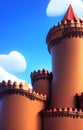 3D Tale Castle - digitally created tale castle