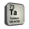 3d Tantalum element Royalty Free Stock Photo