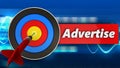 3d target with advertise sign