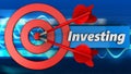 3d target circles with investing sign