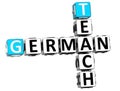 3D Teach German Crossword