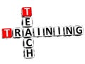 3D Teach Training Crossword Royalty Free Stock Photo