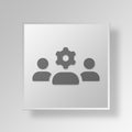 3D team work icon Business Concept Royalty Free Stock Photo