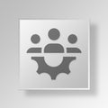 3D teamwork icon Business Concept