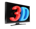 3D television concept Royalty Free Stock Photo