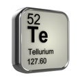 3d Tellurium element Royalty Free Stock Photo