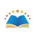 Book star vector icon. Royalty Free Stock Photo
