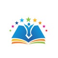Book star vector icon. Royalty Free Stock Photo