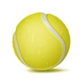 Tennis Ball Vector. Sport Game, Fitness Symbol. Illustration Royalty Free Stock Photo