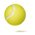 3D Tennis Ball Vector. Classic Yellow Ball. Illustration Royalty Free Stock Photo