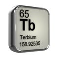 3d Terbium element Royalty Free Stock Photo