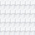 Volume realistic vector cubes texture, light geometric seamless tiles pattern, design white background for you projects Royalty Free Stock Photo