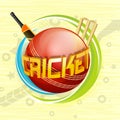 3D text for Cricket Sports concept. Royalty Free Stock Photo