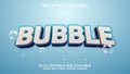 3d text effect bubble vector editable Royalty Free Stock Photo