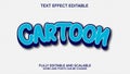 3d text effect cartoon vector editable Royalty Free Stock Photo