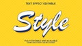 3d text effect style vector editable Royalty Free Stock Photo