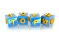 3d text TOP10 Royalty Free Stock Photo