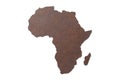 3d textured Africa map