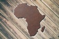 3d textured Africa map