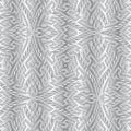 3d textured silver ornamental greek vector seamless pattern. Ornate geometric modern background. Surface repeat white backdrop.