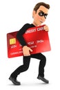 3d thief with a stolen credit card