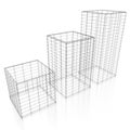 3D office buildings - wireframe Royalty Free Stock Photo