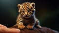 3d Tiger Cub Skin Wallpaper Hd - Unique Forced Perspective Digital Art