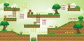2D Tileset Platform Game 48 Royalty Free Stock Photo