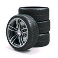 3d tires and alloy wheels