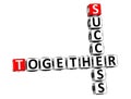 3D Together Success Crossword Royalty Free Stock Photo