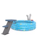 3d toon diver missing swimming pool Royalty Free Stock Photo