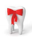 3D Tooth with rend ribbon