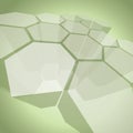 3D Transparent Polygon Structure - Abstract Background Vector Royalty Free Stock Photo
