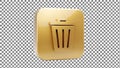 3D Trash Can Icon Royalty Free Stock Photo