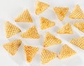 3d Triangle shape Fryums Papad is a crunchy Snack Pellets tri angle corn puff snacks