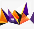 3d triangles geometric vector Royalty Free Stock Photo