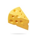 3D Triangular Piece of Cheese