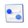 Two-Button User Interface Slider Control Royalty Free Stock Photo
