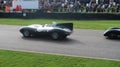 D-type Jaguar race car at the Goodwood 80th members meeting. Royalty Free Stock Photo