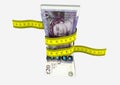 3D UK Currency with Measure tape