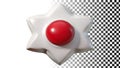 3D undo arrow, back symbol, and navigation icon for interface designs png transparent image Generative AI