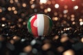3d United Arab Emirates flag bokeh background Generative AI Royalty Free Stock Photo