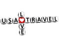 3D USA Love Travel Crossword