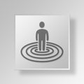 3D User Centric icon Business Concept